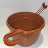 Pack of 2 Hanging pots 20cm Terracotta - Image 2
