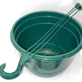 Pack of 2 Hanging pots 25cm PineGreen
